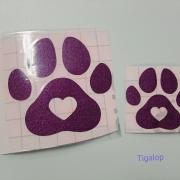 Autocollants fait par nous, petites pattes animaux