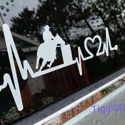 Autocollant cheval baril