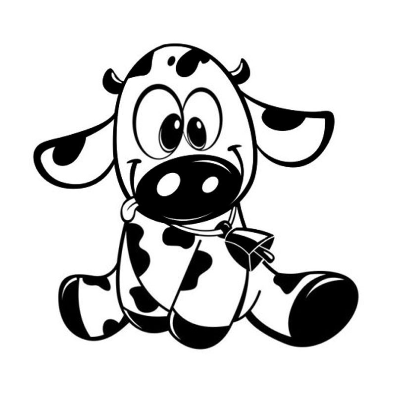 Autocollants vaches mignon