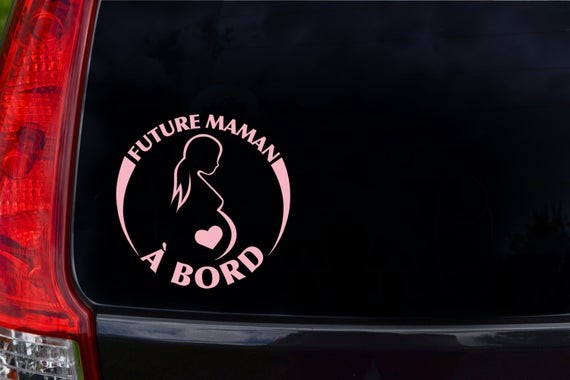 Autocollants véhicule, Futur maman à bord