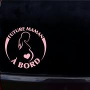 Autocollants véhicule, Futur maman à bord