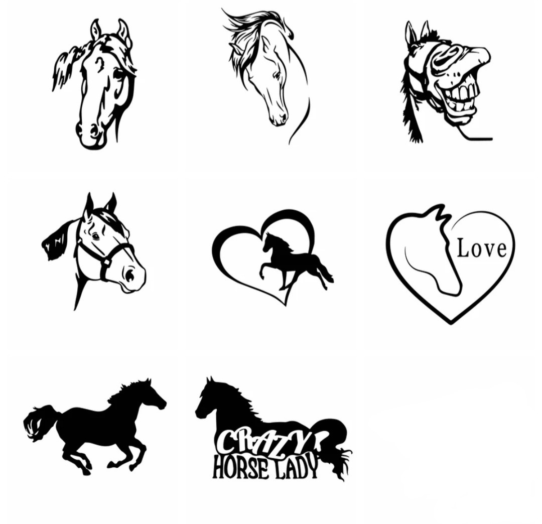 Autocollants chevaux
