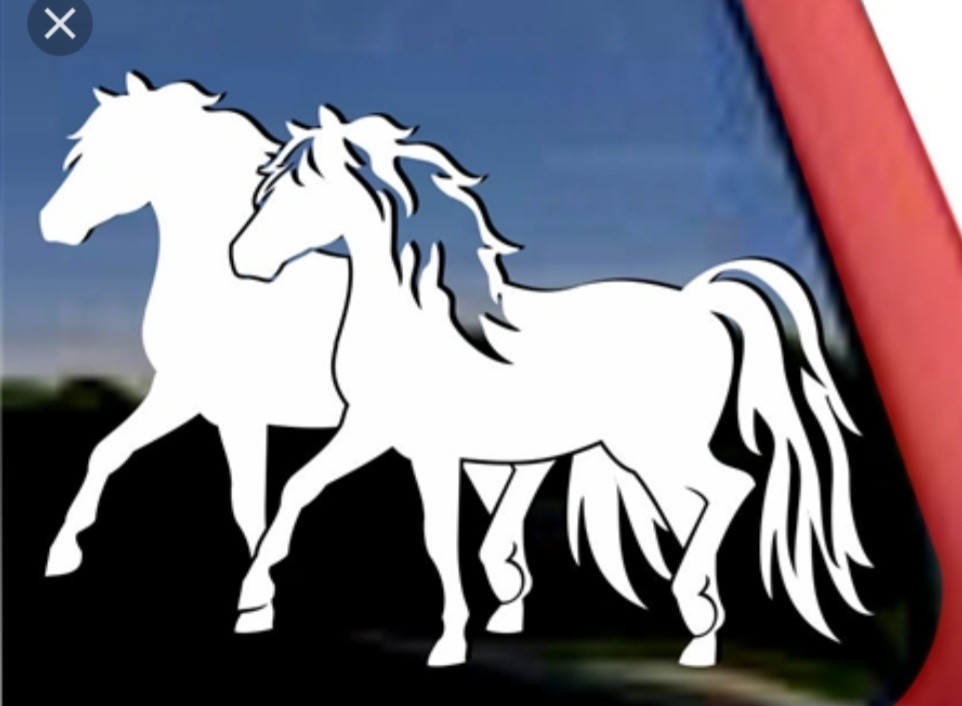 Autocollants chevaux 