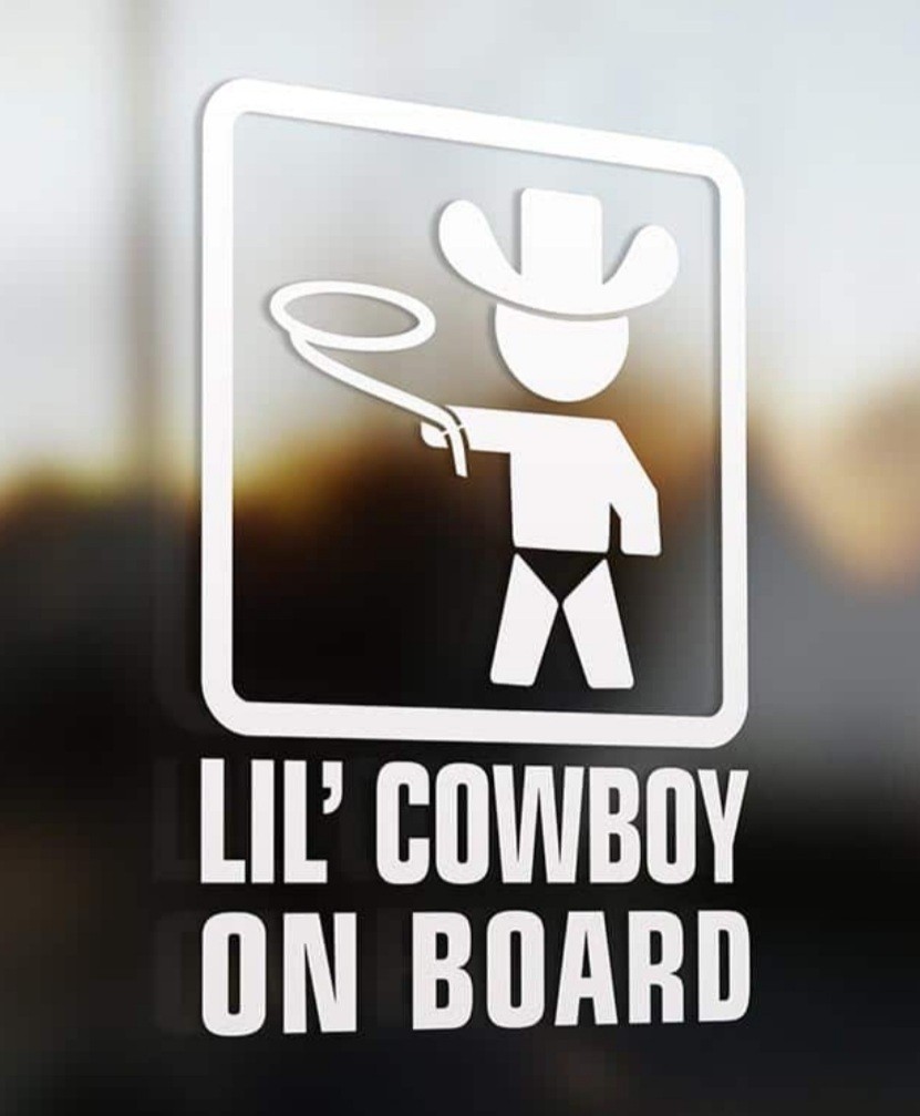 Autocollants Cowboy à bord