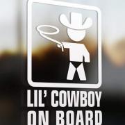Autocollants Cowboy à bord