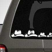 Autocollants famille cowboy