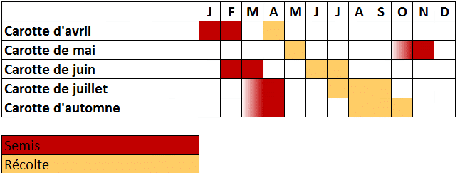 Calendrier carotte 1