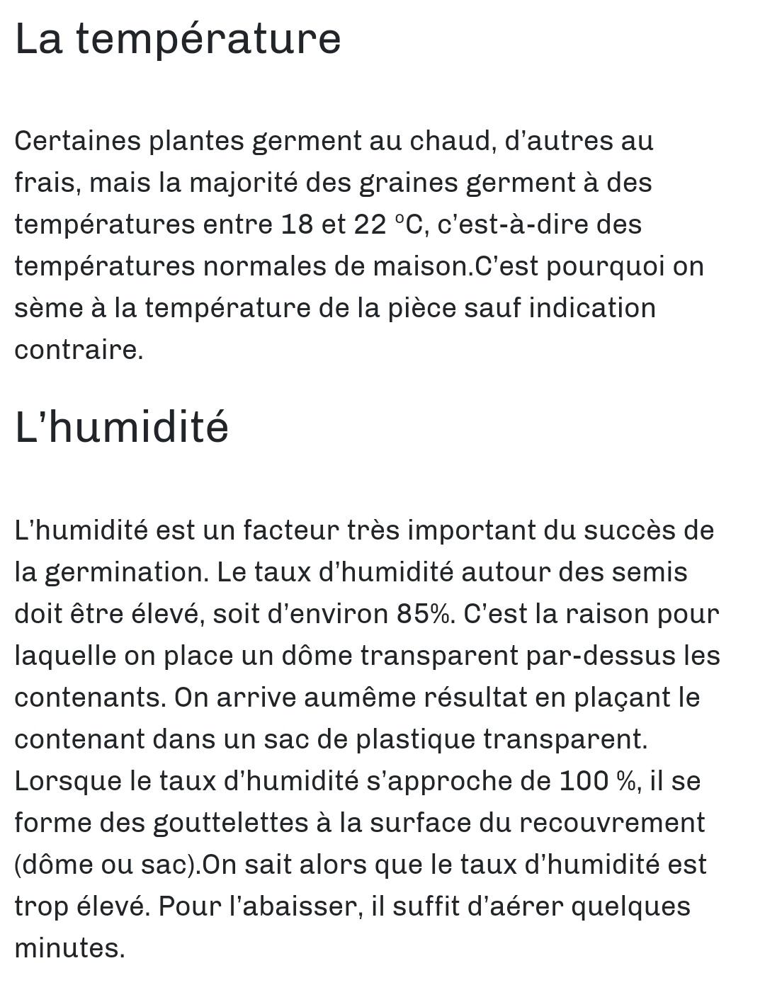 étapes pour réussir un semis à l'intérieur