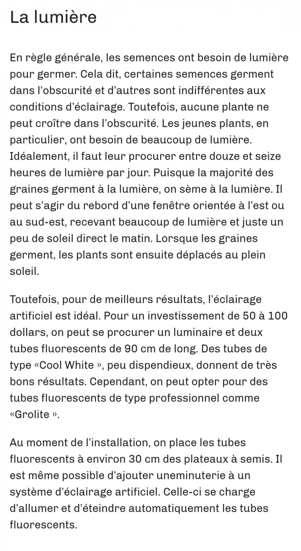 étapes pour réussir un semis à l'intérieur